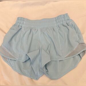 Lululemon Light Blue Speed Shorts 4 Reg